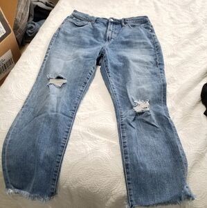 Madewell Perfect Vintage distressed jeans